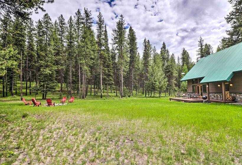 Secluded Bigfork Cabin W/ Huge Yard + Grill!