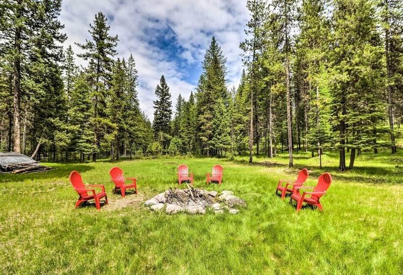 Secluded Bigfork Cabin W/ Huge Yard + Grill!