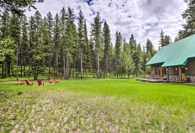 Secluded Bigfork Cabin W/ Huge Yard + Grill!