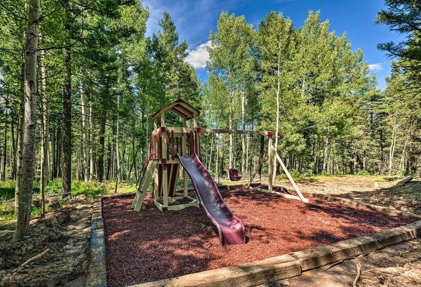 Angel Fire Cabin W/ Deck ~ 2 Mi To Ski & Hiking!