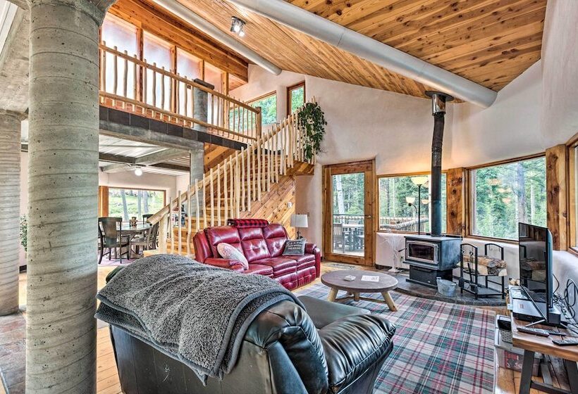 Angel Fire Cabin W/ Deck ~ 2 Mi To Ski & Hiking!