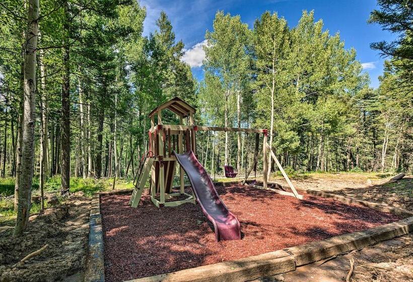 Angel Fire Cabin W/ Deck ~ 2 Mi To Ski & Hiking!