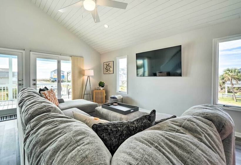 Oceanside Oak Island Getaway: For Families & Pets!