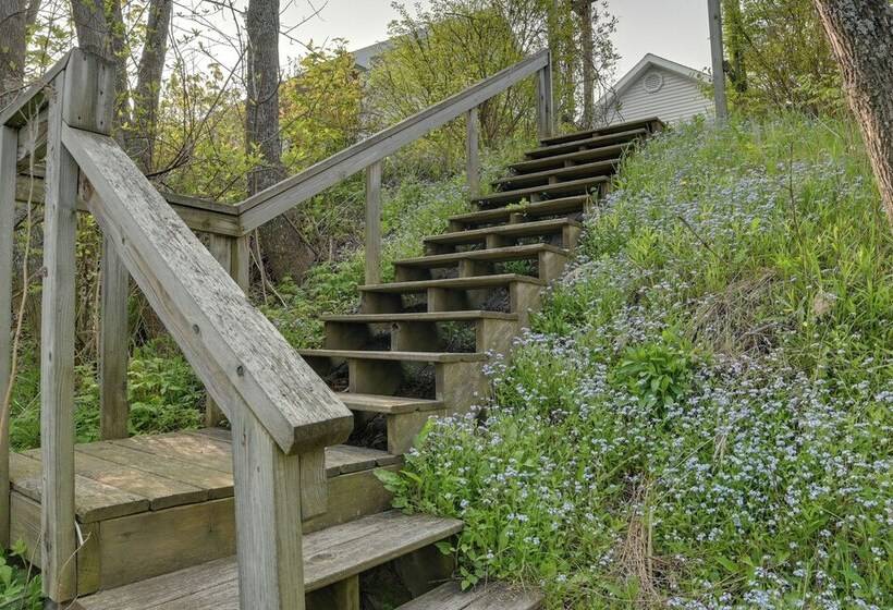 Lakefront De Tour Village Home W/ Deck & Fire Pit!