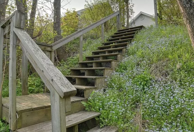 Lakefront De Tour Village Home W/ Deck & Fire Pit!