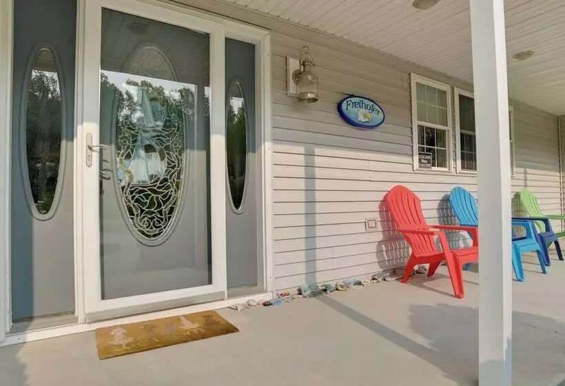 Lakefront De Tour Village Home W/ Deck & Fire Pit!