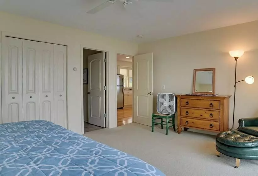 Lakefront De Tour Village Home W/ Deck & Fire Pit!