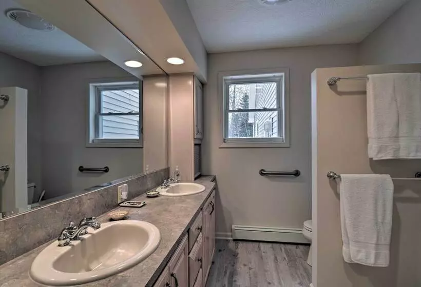 Lakefront De Tour Village Home W/ Deck & Fire Pit!