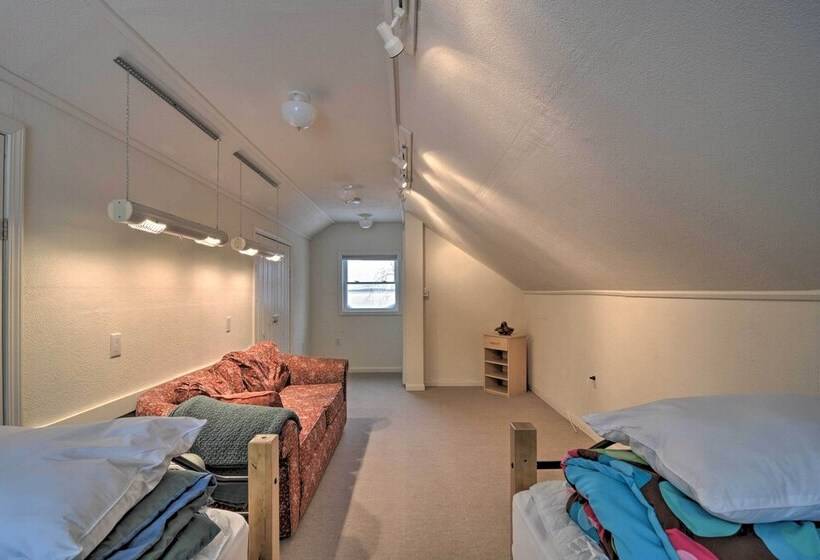 Lakefront De Tour Village Home W/ Deck & Fire Pit!