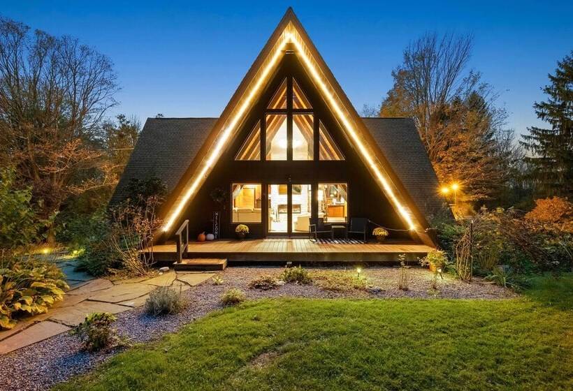 Rustic Lafayette A Frame Cabin W/ Game Room!