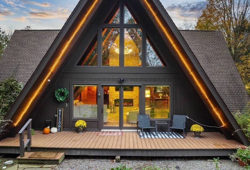 Rustic Lafayette A Frame Cabin W/ Game Room!