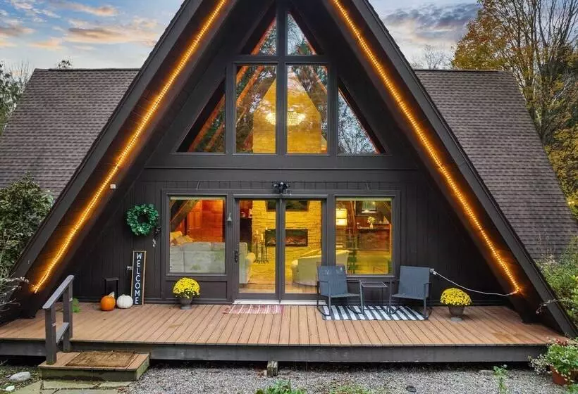 Rustic Lafayette A Frame Cabin W/ Game Room!