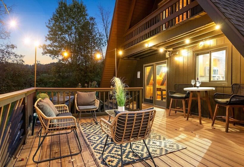 Rustic Lafayette A Frame Cabin W/ Game Room!