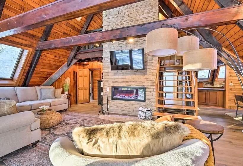 Rustic Lafayette A Frame Cabin W/ Game Room!