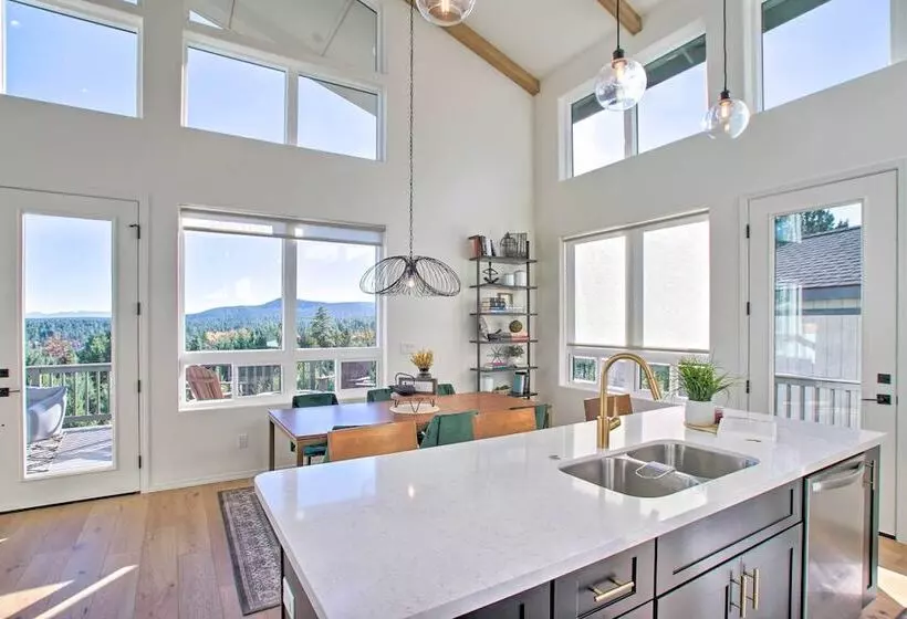 Views & Hot Tub:  Pineberry Modern  Luxury Home