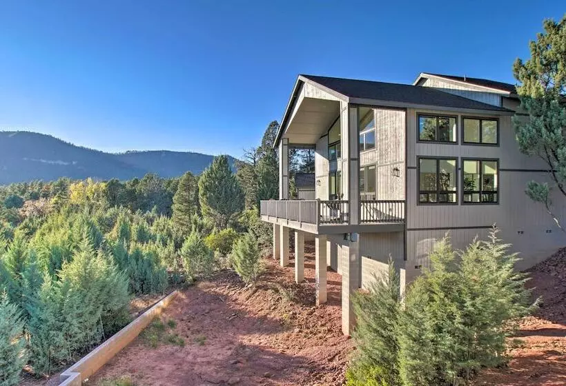 Views & Hot Tub:  Pineberry Modern  Luxury Home