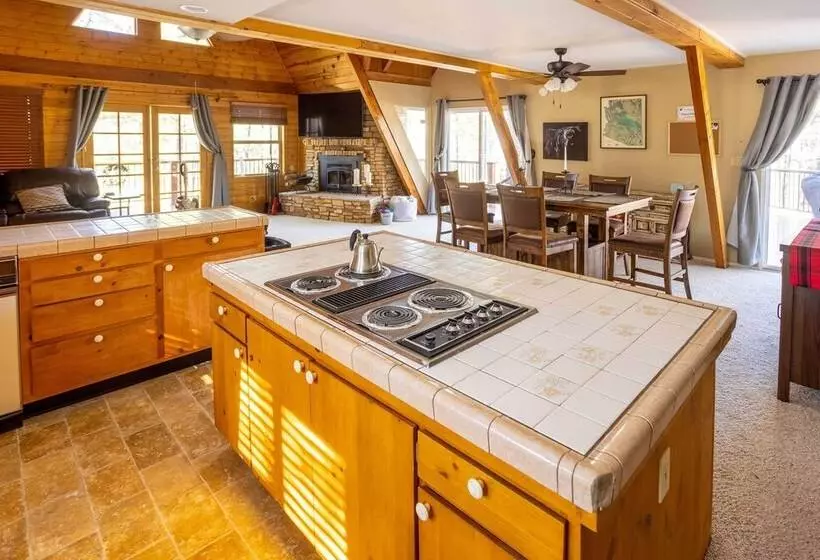 Furnished Deck + Fire Pit: Happy Jack Cabin