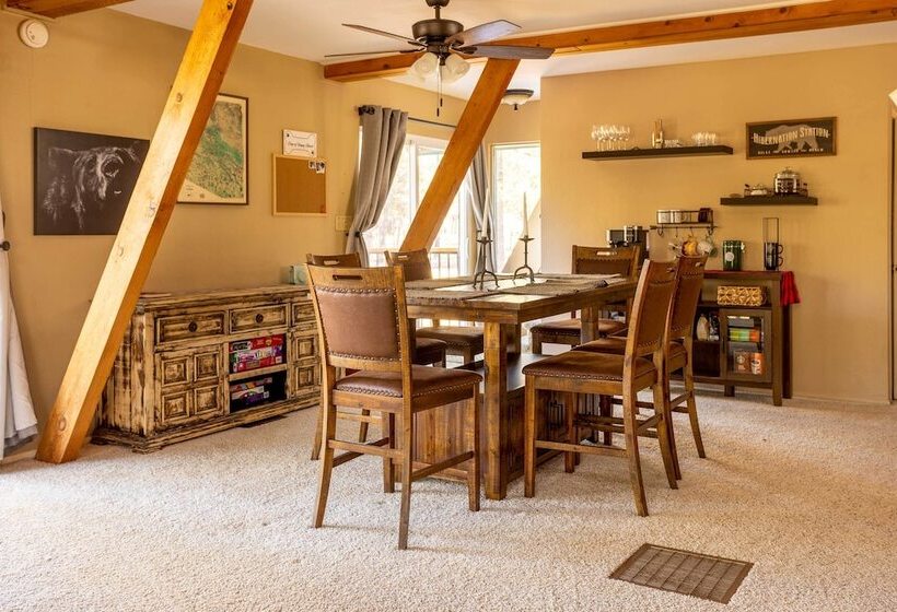 Furnished Deck + Fire Pit: Happy Jack Cabin