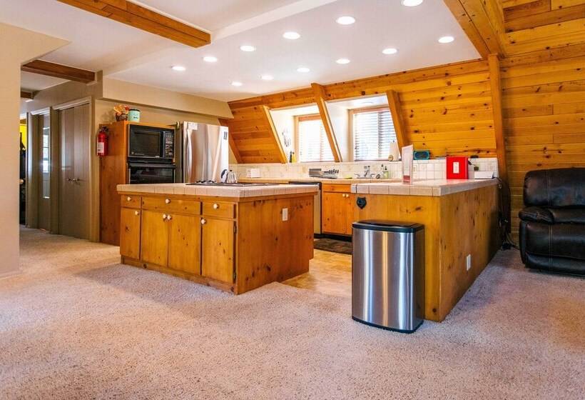 Furnished Deck + Fire Pit: Happy Jack Cabin