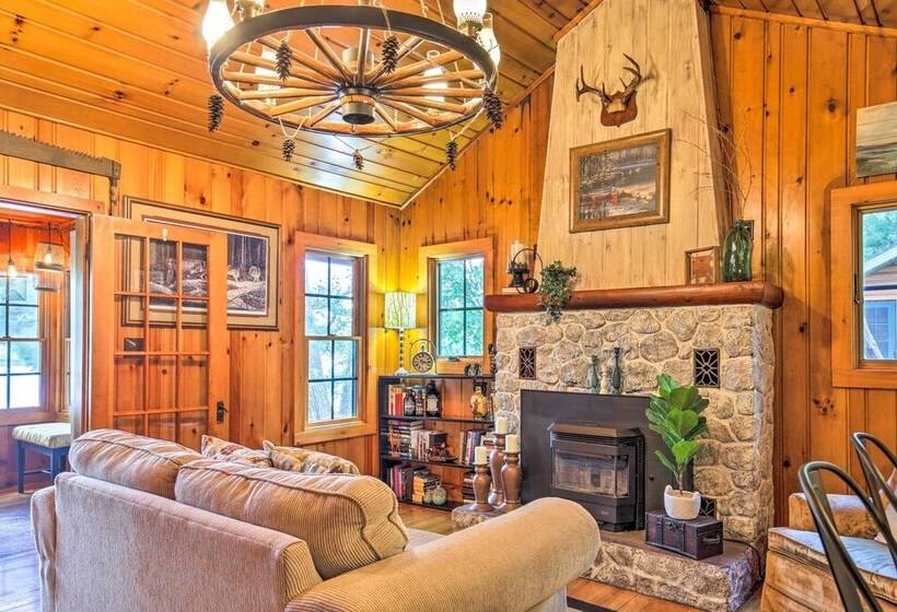 Lakefront Cabin W/ Private Dock & Fire Pit!