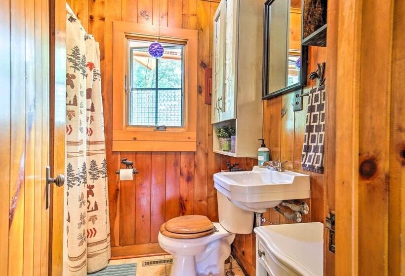 Lakefront Cabin W/ Private Dock & Fire Pit!