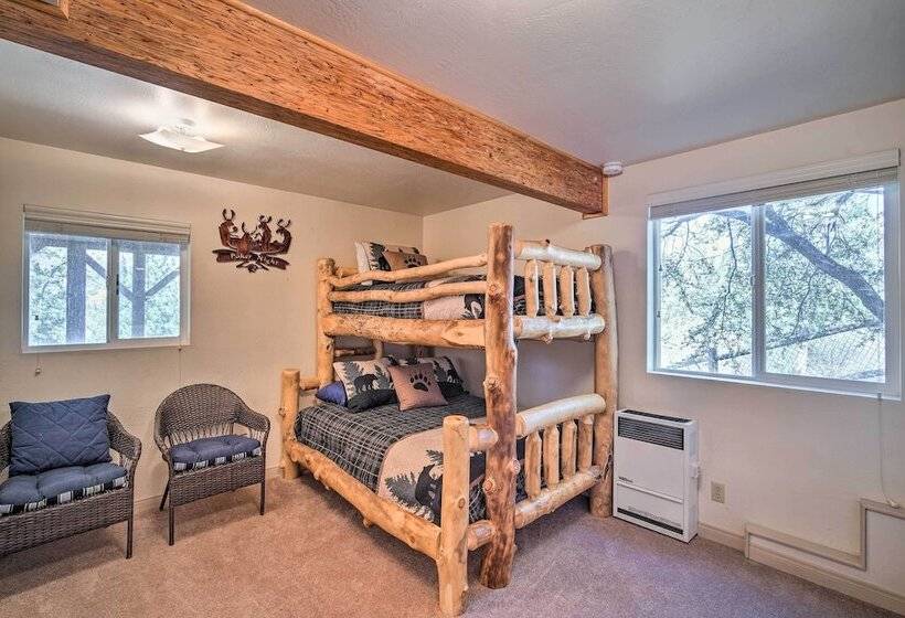 5 Mi To Snow Summit: Cabin W/ Deck & Fireplace