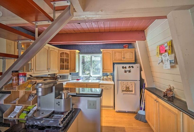 5 Mi To Snow Summit: Cabin W/ Deck & Fireplace