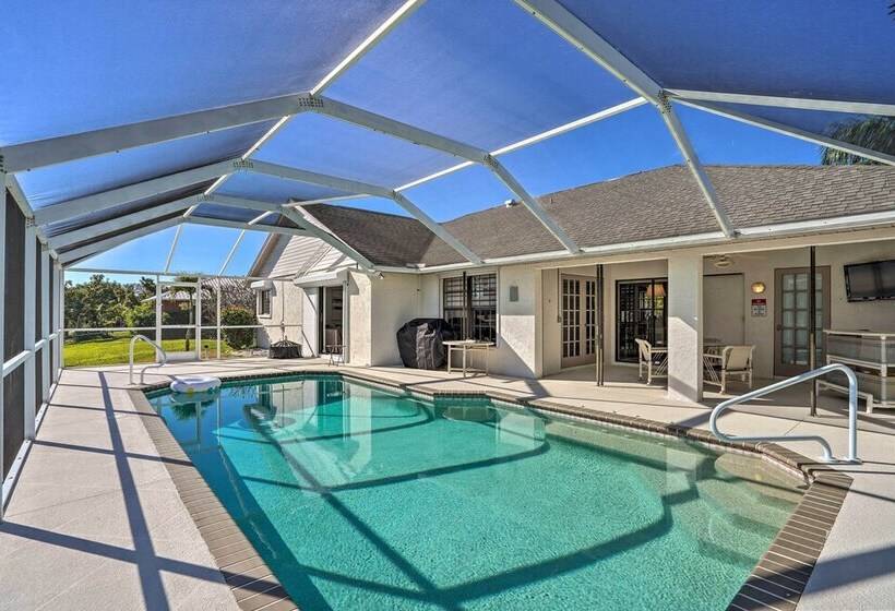 Game Room, Lanai & Pool: Breezy Cape Coral House!