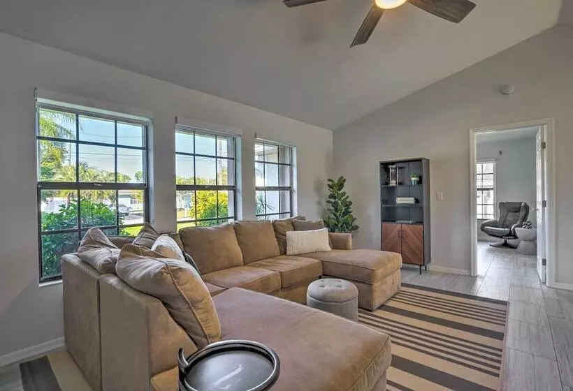 Game Room, Lanai & Pool: Breezy Cape Coral House!