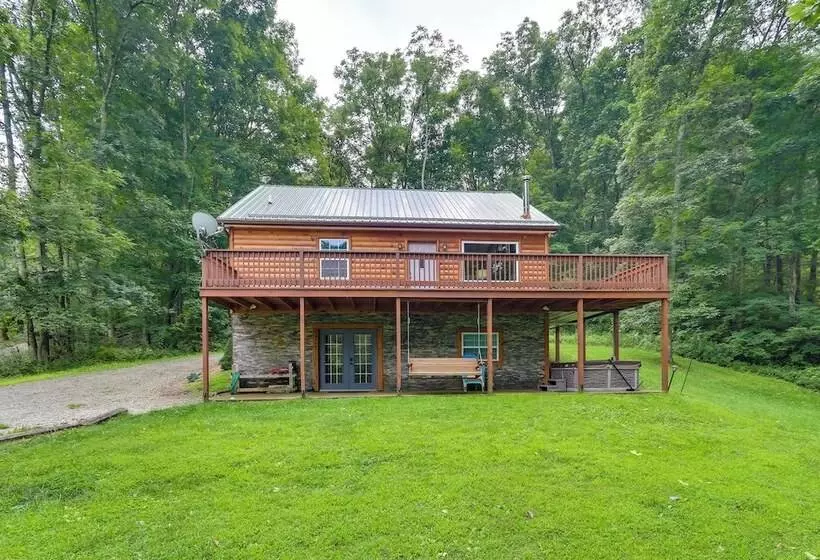 Rustic Cabin W/ Hot Tub   7 Miles To Hocking Hills
