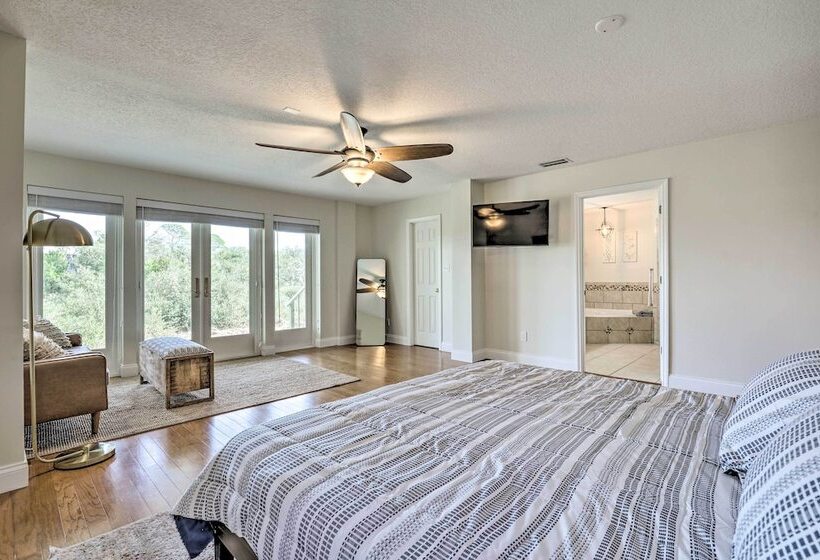 St Augustine Home W/ Swim Spa & Marsh Views!