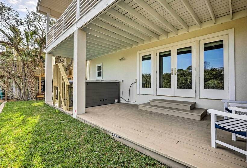 St Augustine Home W/ Swim Spa & Marsh Views!