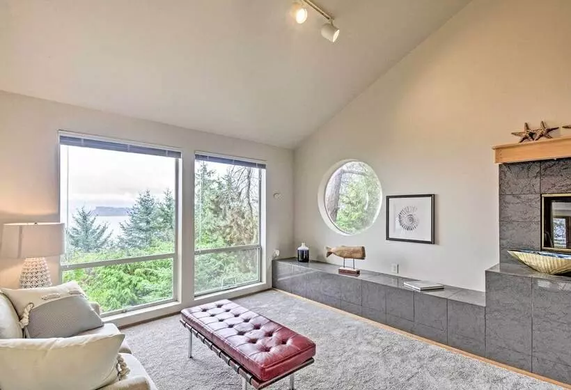 Unique Port Ludlow Home W/ 3 Decks & Hot Tub!