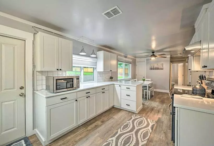 Modern Redmond Home With 2 Fireplaces & Yard!