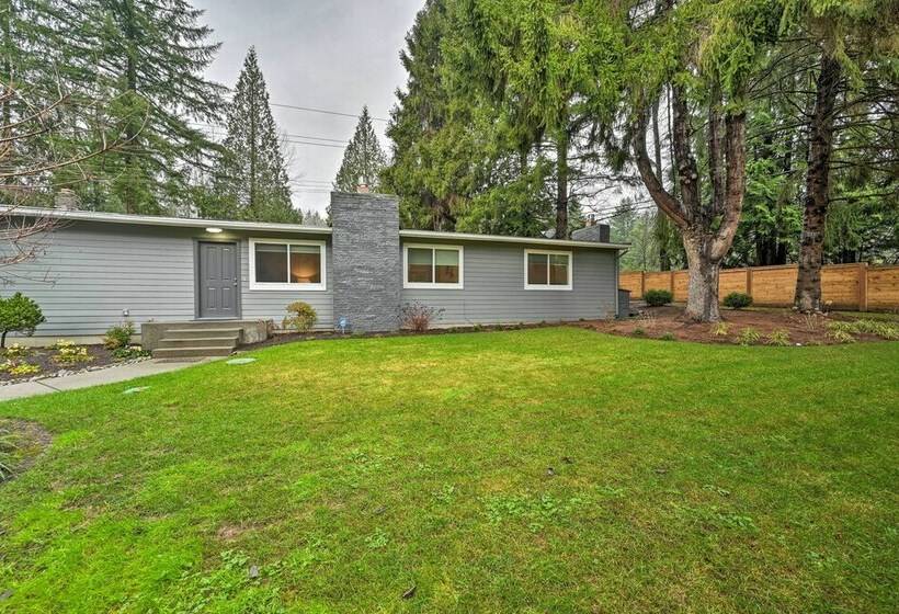 Modern Redmond Home With 2 Fireplaces & Yard!