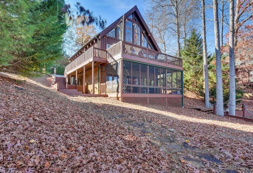 Beautiful Lake Keowee Home W/ Boat Dock & Fire Pit