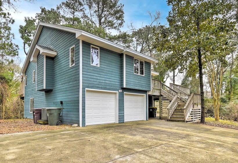 Southern Shores Family Retreat Mins To Beach!