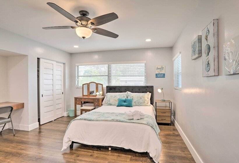 St Pete Retreat W/ Spacious Patio & Pond View