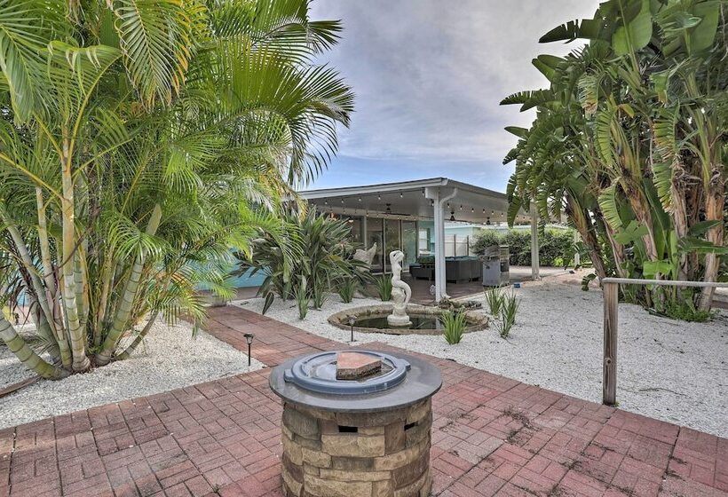 St Pete Retreat W/ Spacious Patio & Pond View