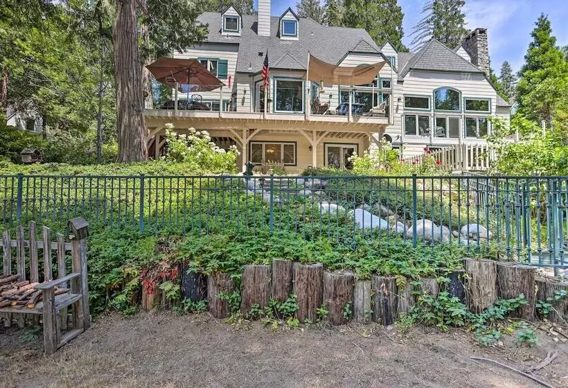 Waterfront Lake Arrowhead Home W/ View & Game Room