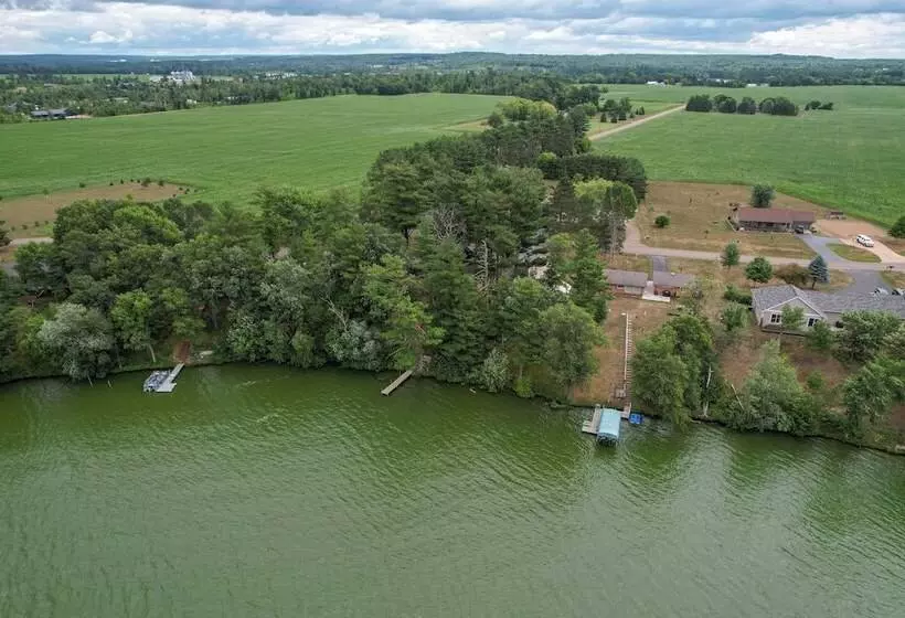 Lakefront Chetek Haven: Dock, Screened Gazebo