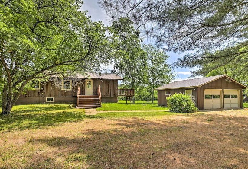 Lakefront Tomahawk Cabin W/ Boat Dock & Deck