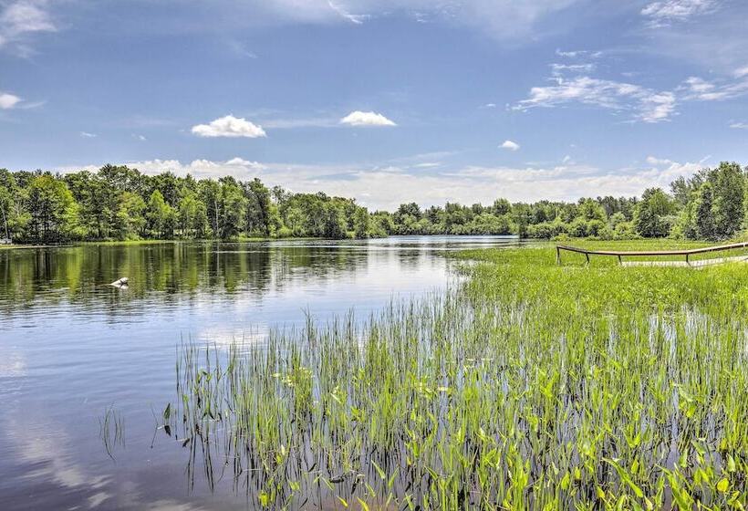 Lakefront Tomahawk Cabin W/ Boat Dock & Deck
