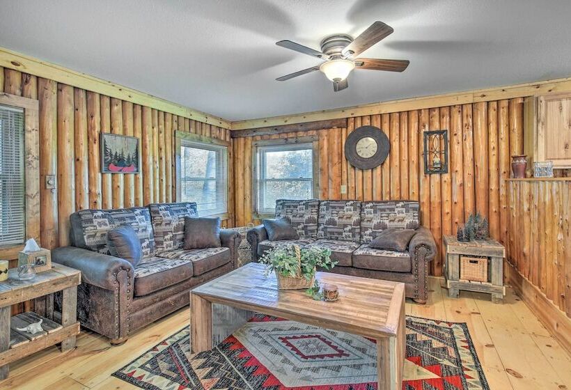 Lakefront Tomahawk Cabin W/ Boat Dock & Deck