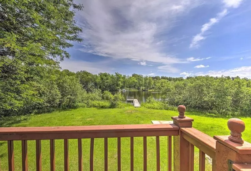 Lakefront Tomahawk Cabin W/ Boat Dock & Deck