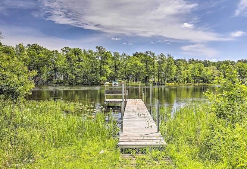Lakefront Tomahawk Cabin W/ Boat Dock & Deck