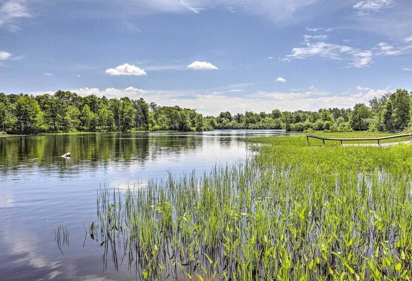 Lakefront Tomahawk Cabin W/ Boat Dock & Deck