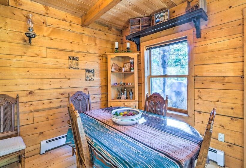 Adorable Black Hawk Mountain Log Cabin: Fire Pit