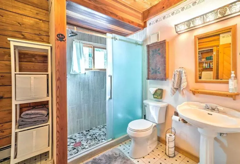 Adorable Black Hawk Mountain Log Cabin: Fire Pit