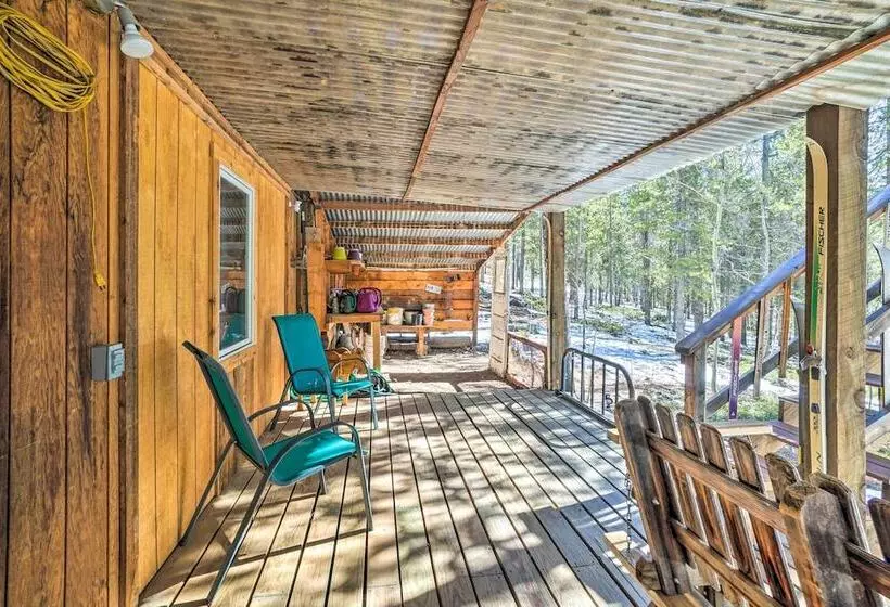 Adorable Black Hawk Mountain Log Cabin: Fire Pit